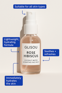 🌺 Rose Hibiscus + Coconut Water Face Mist